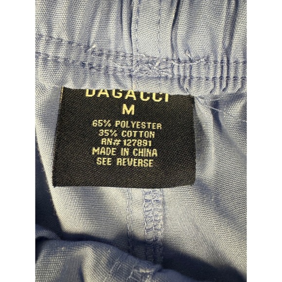 Dagacci Medical Scrub Pants Womens Medium Blue Gray Drawstring Cargo Pockets - Picture 9 of 9